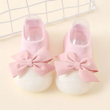 Newborn Baby Boy Shoes Embroidery Pattern Nonslip Floor Socks Kids Girls Soft Rubber Sole Crib Toddler Booties Child Sneakers