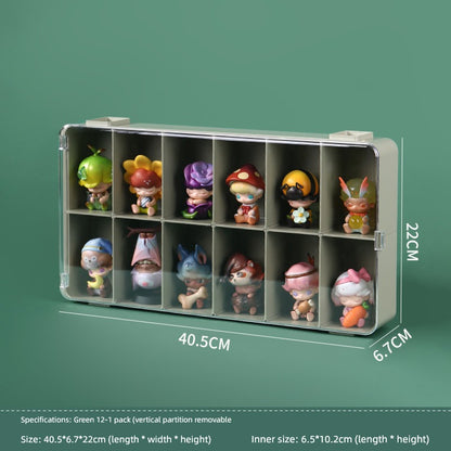 Pop Mart Storage Box Dustproof Large Acrylic Storage Cabinet PopMart Hand-Made Blind Box Storage Display Stand