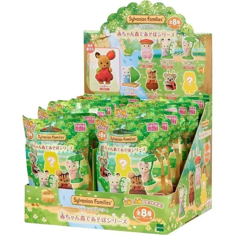 Sylvanian Families Blind Box Baby Mini Figure Dress Up Forest Family Cake Mystery Box Lucky Bag Cute Birthday Gifts For Children