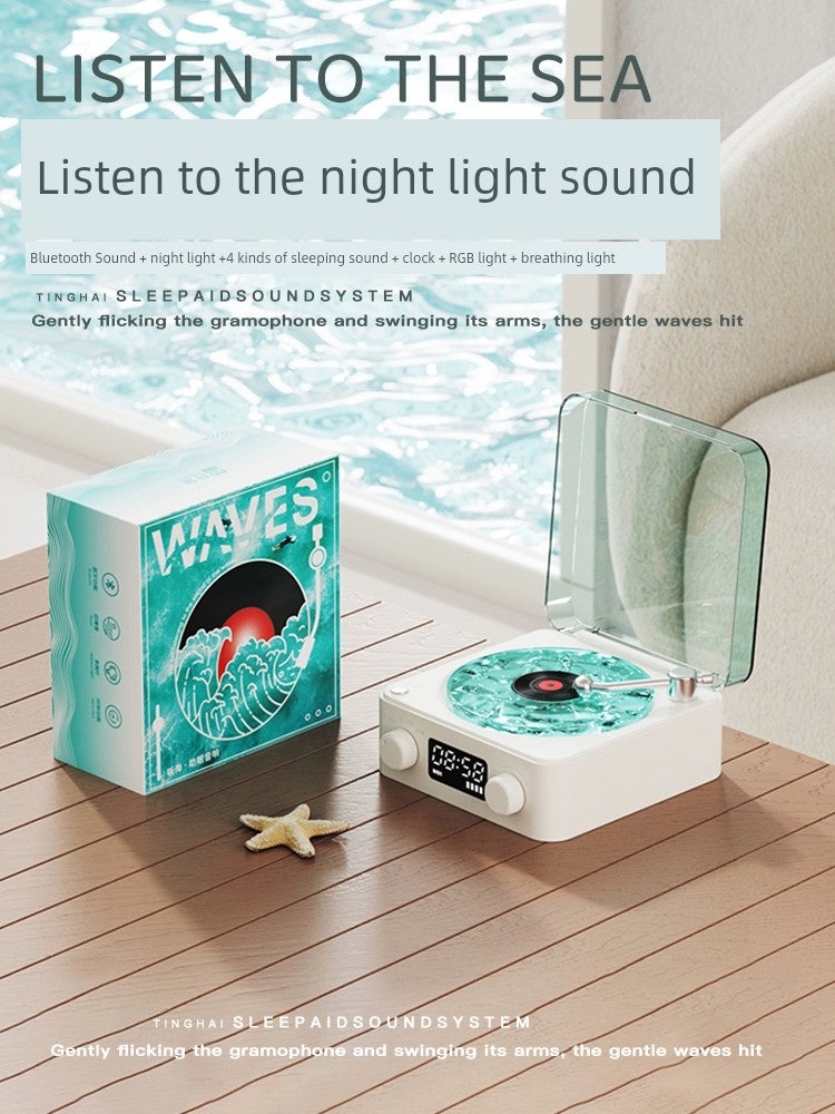 Wireless Sleep Aid Small Vinyl Record Player Bluetooth Speaker