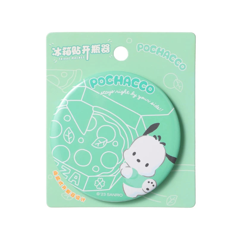 MINISO Sanrio Series Tinplate Refrigerator Magnet Bottle Opener Cartoon Desktop Decoration Peripheral My Melody Christmas Gift