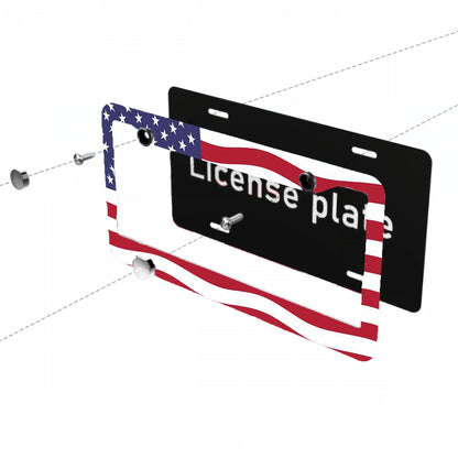 1 pc American specification license plate frame aluminum alloy Canada Mexico General