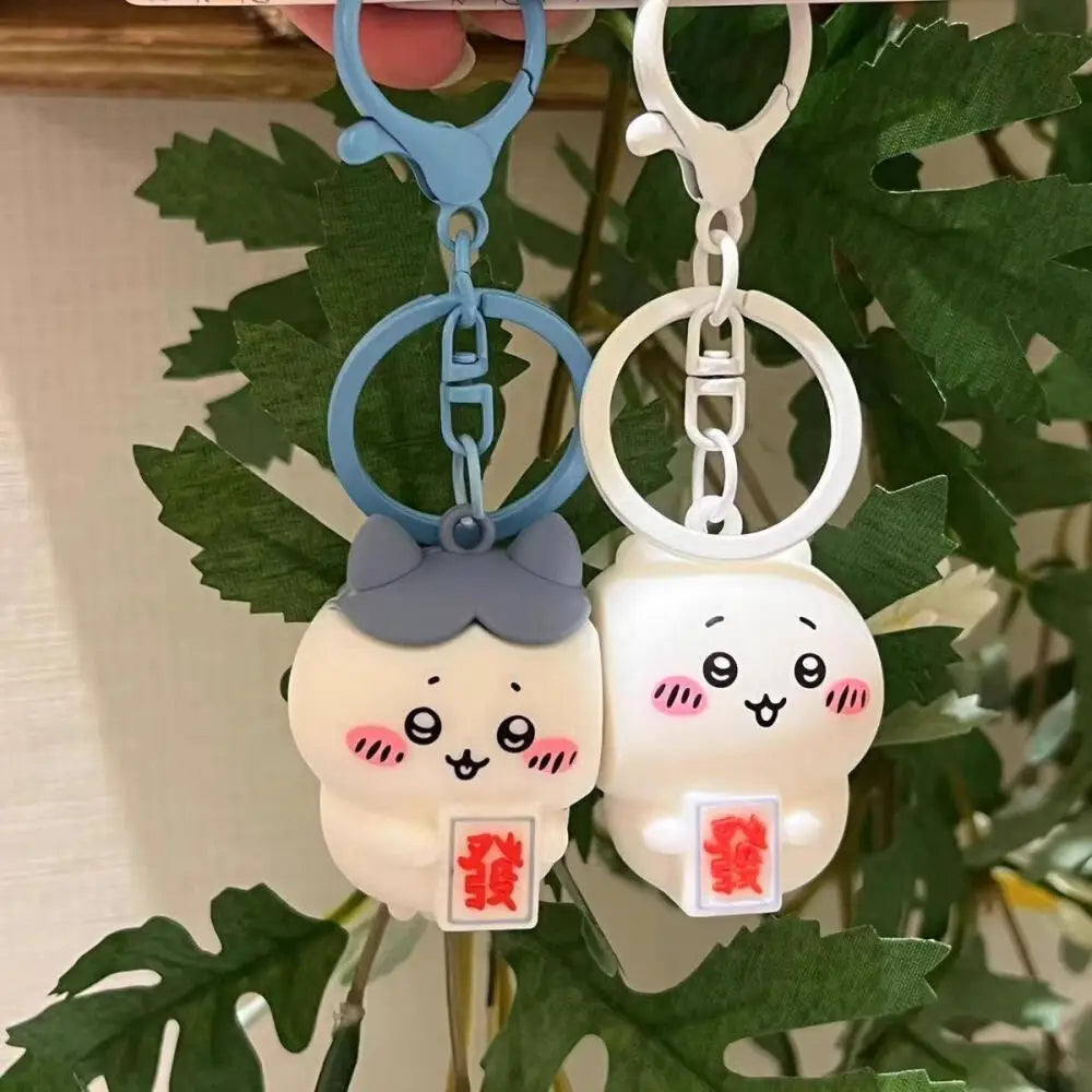 Chiikawa Magnetic Keychain Cute Cartoon Hachiware Chiikawa Doll Pendant Keychains Couple Friend Creative Christmas Birthday Gift