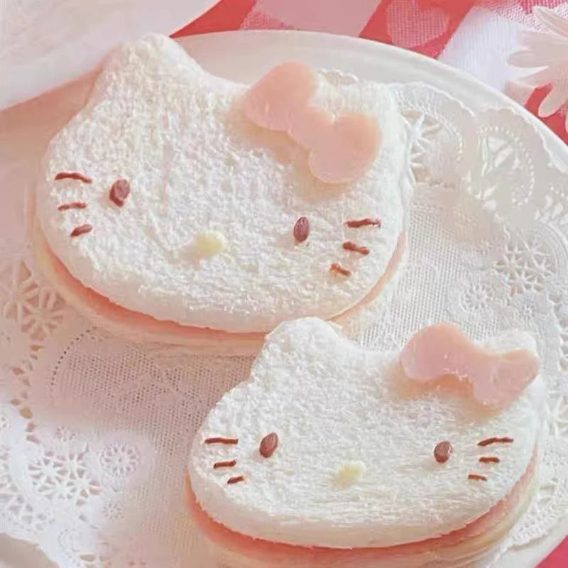 Kawaii Hello Kitty Biscuit Mold Anime Sanrio KT Cat DIY Chocolate Cookie Cutters Baking Accessories Cake Mold