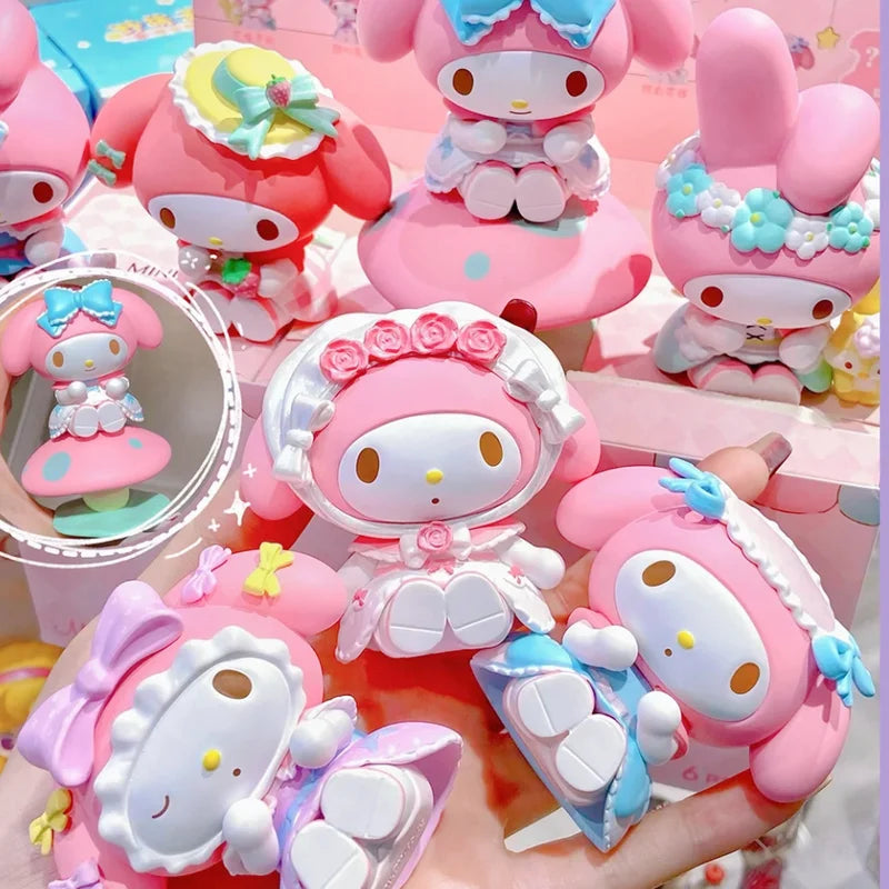 Sanrio MyMelody The Mystic Tea Party Series  Blind Box Anime Figure Desktop Decoration Mystery box Girls Children's Toy Holiday