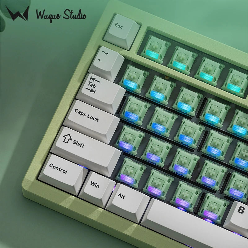 Wuquestudio WS Jade Switch Linear 5 Pins PCB Mount Hot Swap Switches For RGB Backlit Mechanical Keyboards