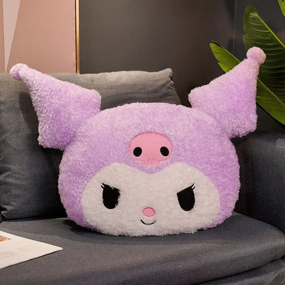 Extra-large Size Sanrio Kawaii Plush Stuffed Doll My Melody Purple Kuromi Cartoon Sofa Soft Pillow Toys For Kids Girl Xmas Gifts