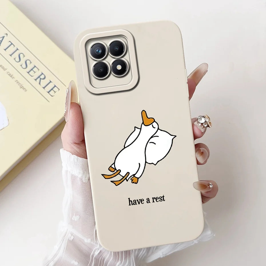 Lens Protective Case For Realme 8i RMX3151 Cute Cartoon Soft Silicone Back Cover For Realme8i Phone Cases