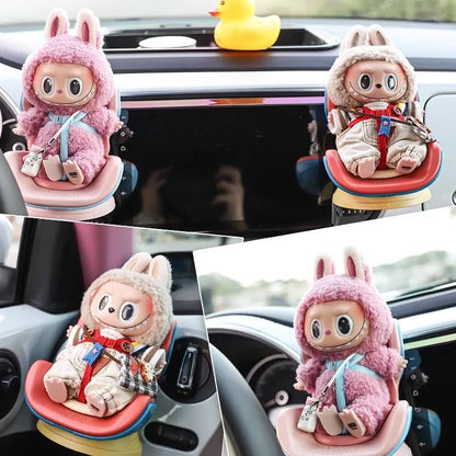 Labubu Compatible Safety Seat Model Ornaments Children'S Toys Trendy Toys Peripheral Car Ornaments Which Are Convenient Beautif