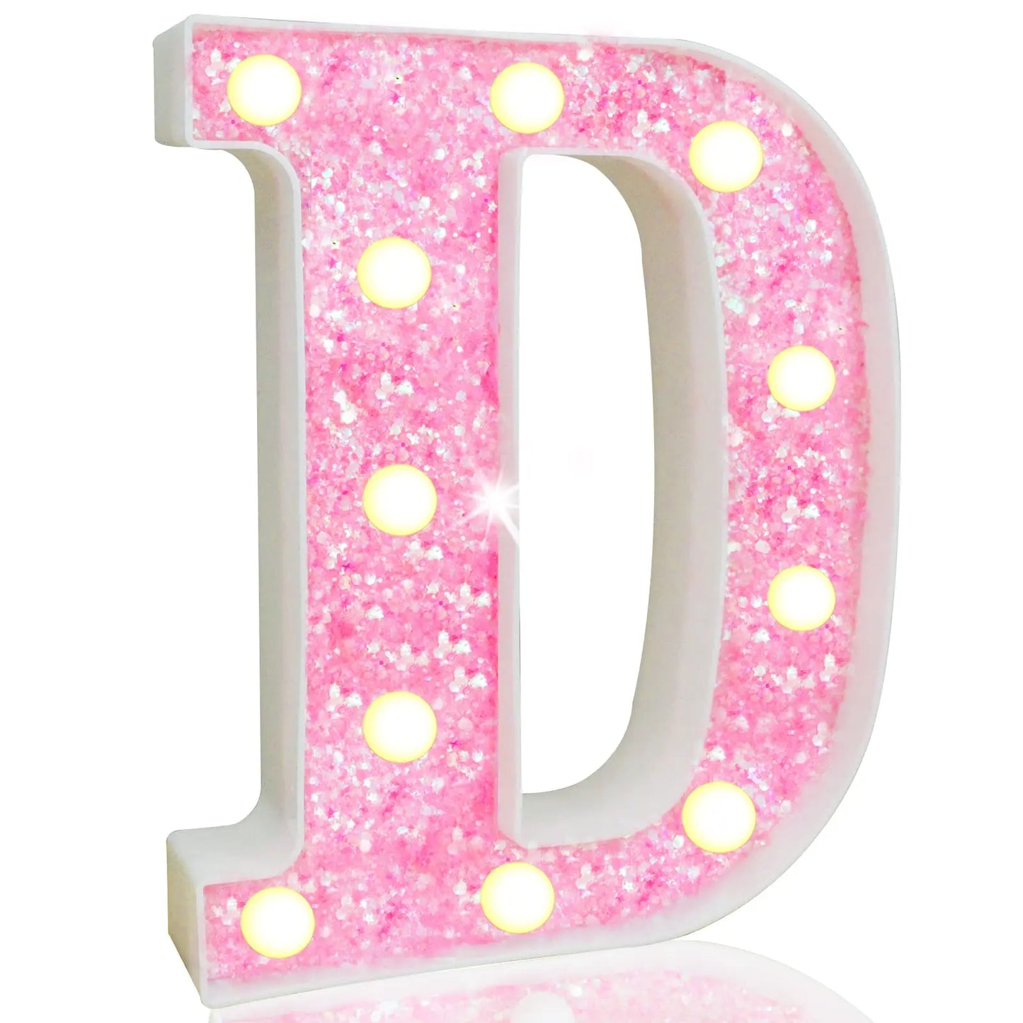 NEW DIY LED Letter Lights Glitter Alphabet Light Up Letter Sign Night Light Gifts Birthday Wedding Christmas Party Decoration