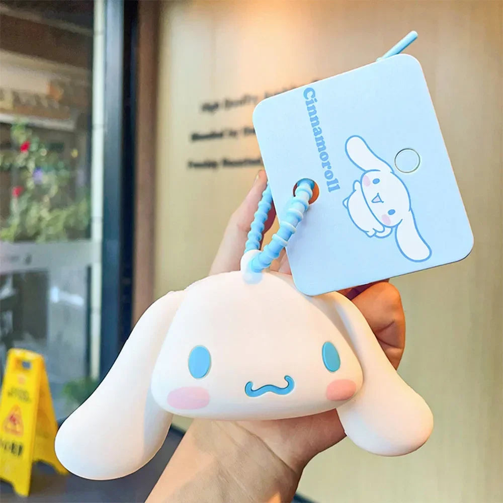 Key Ring Coin Purse My Melody Kuromi Cinnamoroll Pochacco Sanrio Silicone Waterproof Mini Bag Keychain Decorative Christmas Gift