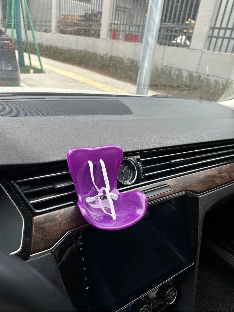 new 15-17cm doll Seat  Labubu Doll Safety Seat Cute Doll Air Outlet Aromatherapy decoration high-grade Car Interior Decoration