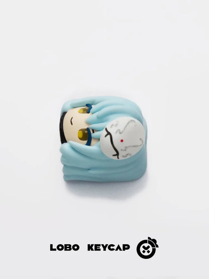 Cute Slime Artisan KeyCap For Mechanical Keyboard Accessories Custom Handmade Resin Keyboard Cap Rimuru Tempest Anime Key Cap