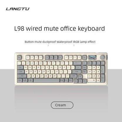 Langtu L98 Wired Screen RGB Backlit Keyboard Mouse