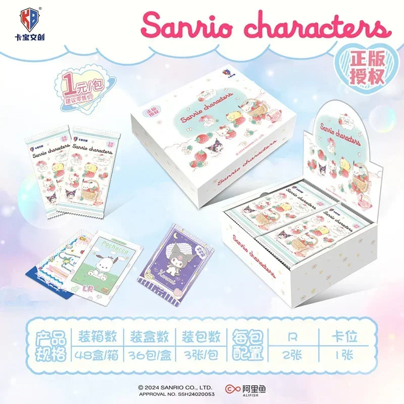 Genuinely Sanrio Card Life Diary Sanrio Family Coolomi Life Diary HelloKitty Pink Cute Anime Card Collection Card Kids Toy Gift