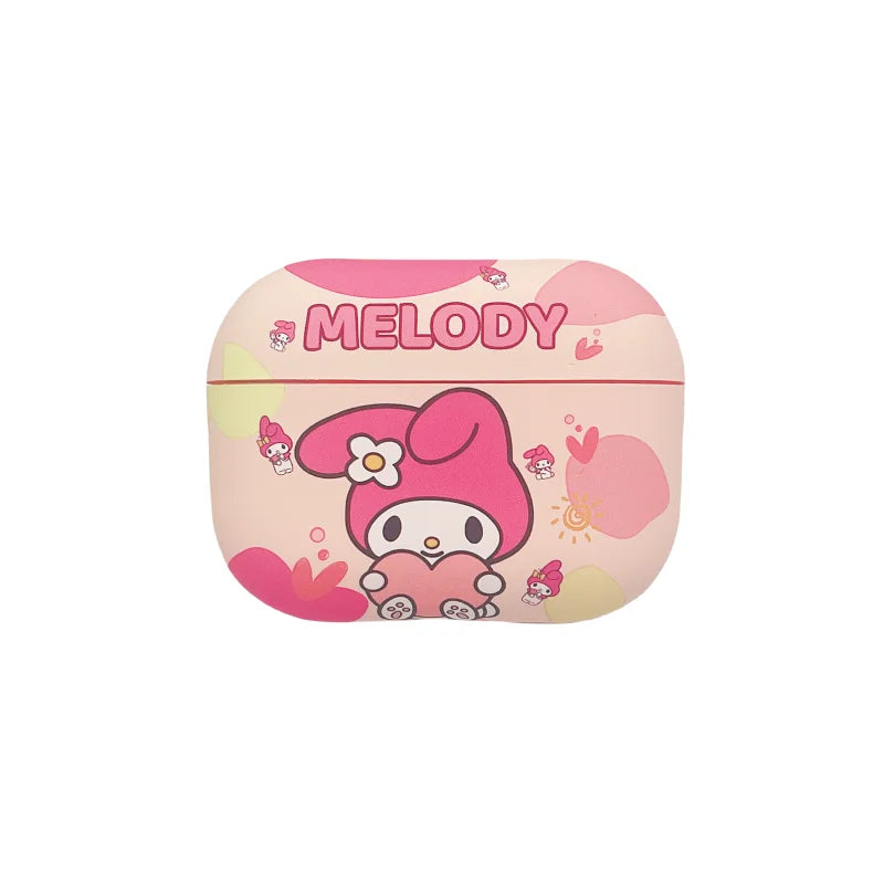 Sanrio LOTSO Kuromi Melody Headphones Cover Cartoon Cool Anti-drop Soft TPU Material, Suitable For Airpods 4, 2, 3, Pro, Pro2