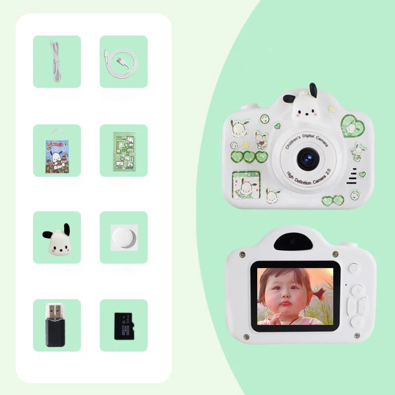 MINISO Hello kitty DV Digital Cameras Camcorder Children 2000W HD Cartoon Cinnamoroll Kawaii Pochacco Toys Portable Mini Camera