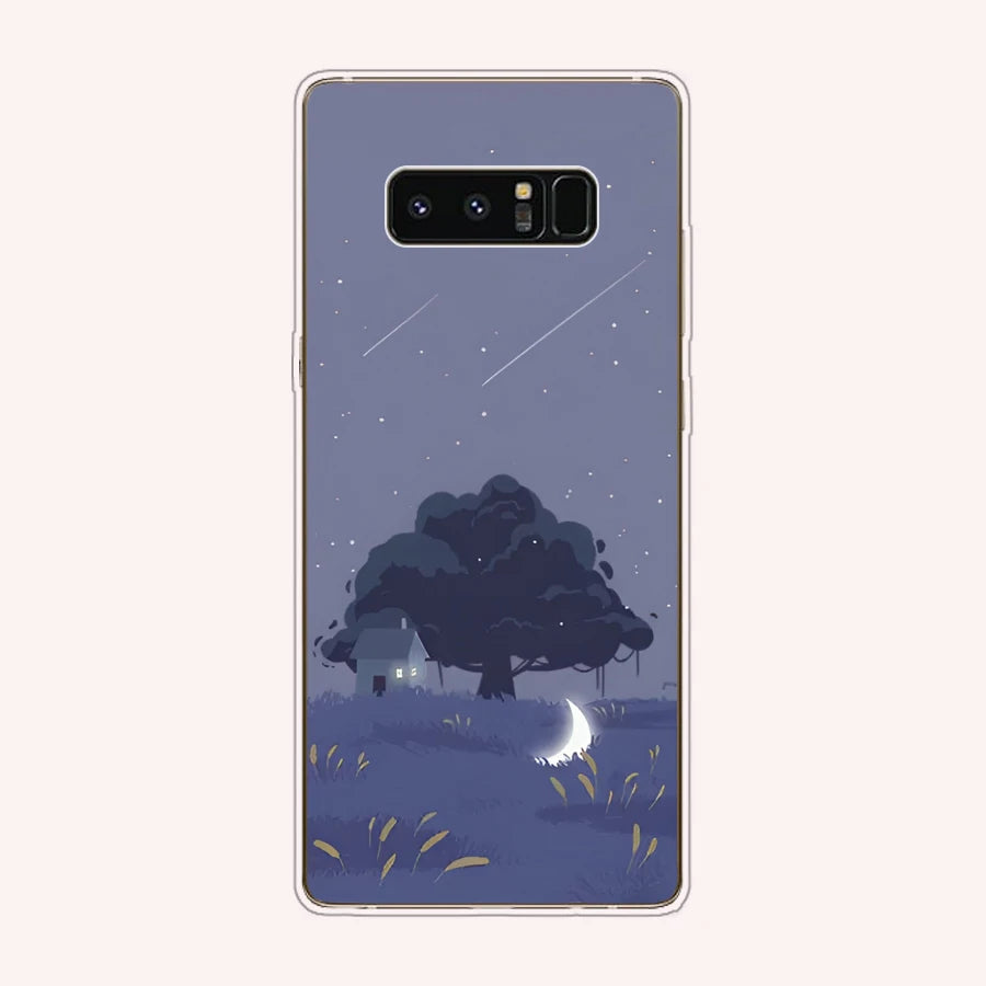 Case for Samsung Galaxy note 8 9 Case Soft Silicone TPU phone Back full protecive Cover Case Capa coque shell bag