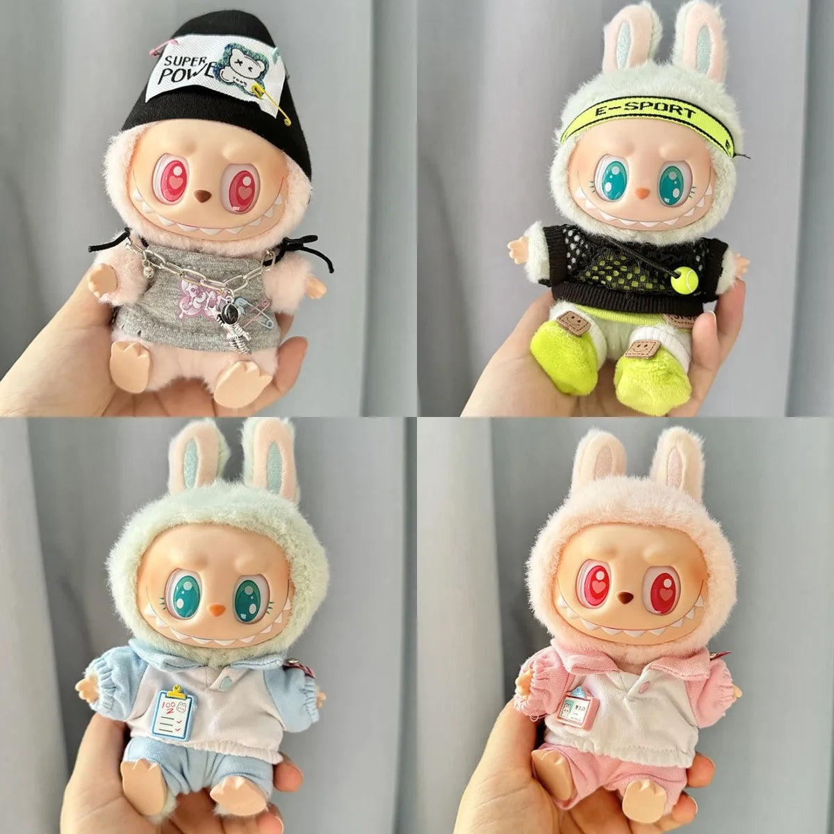 Cute Mini Plush Doll'S Clothes Fashion Clothes For Korea Kpop Exo 17cm Labubu II Idol Dolls DIY Gifts Sitting Party Clothing