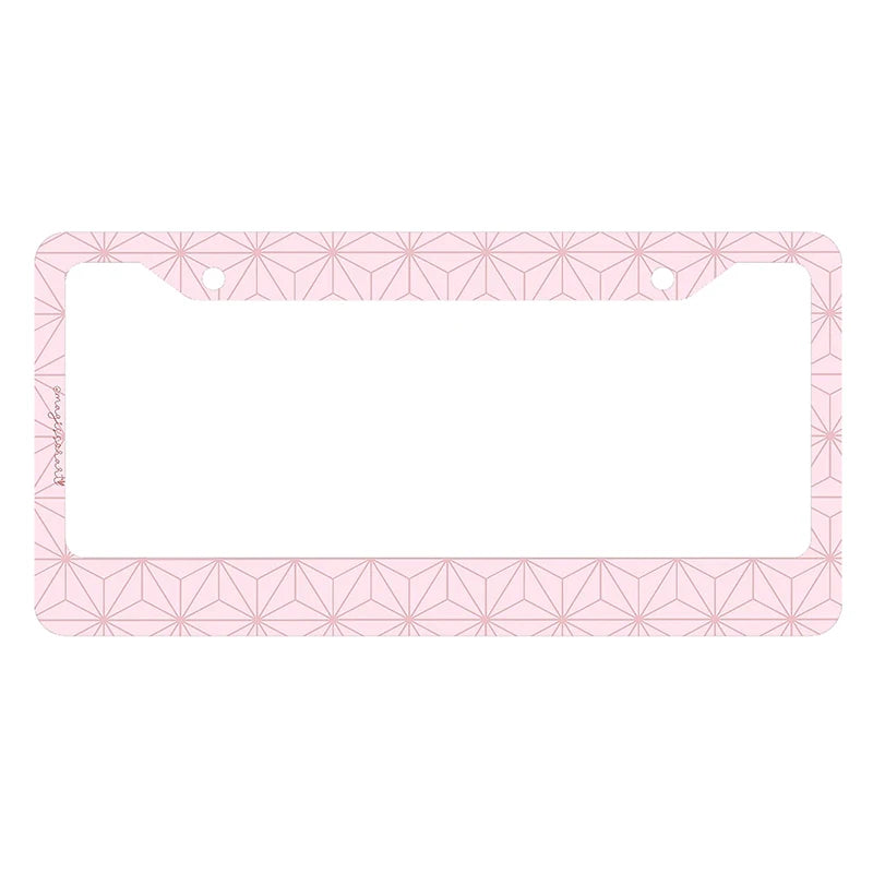 Japanese anime personalized and standardized car license plate frame color scheme Cute matching customized products -2