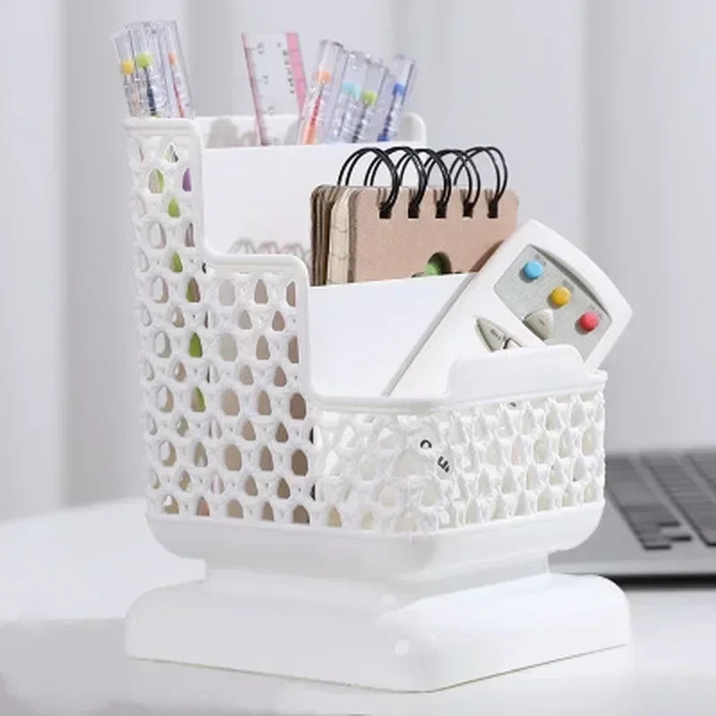 Personalized Office Desk Storage Box Minimalist Multi-functional Stationery Makeup Brush Phone Holder Desktop Clutter Organizer