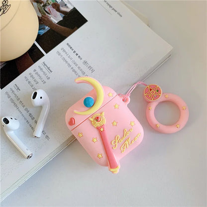 Ins Sailor Moon Airpods Pro2 Protective Case Cute 2nd Generation 3rd Generation Apple Bluetooth Earphone Case Cute Gift For Girl