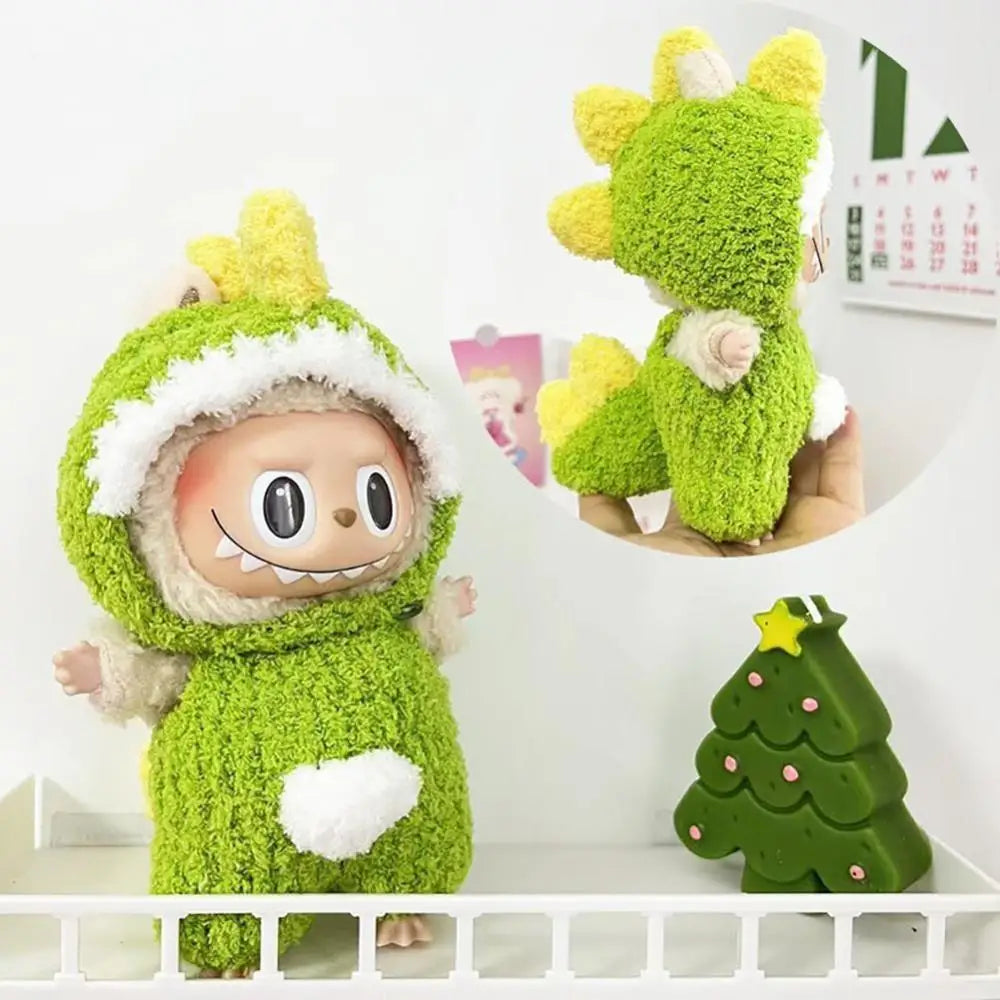 17cm Cute Mini Plush Doll'S Clothes Outfit Accessories For Korea Kpop Exo Labubu II Idol Dolls Sitting Party Clothing DIY Gift