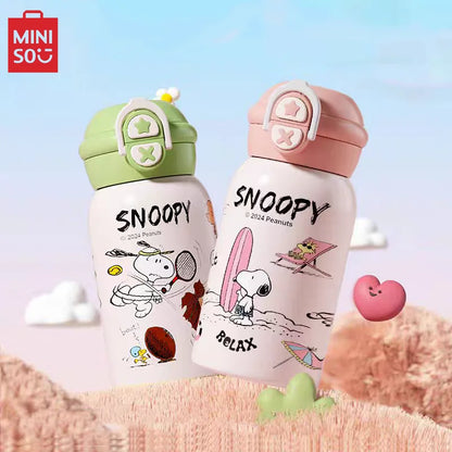 MINISO Snoopy Children'S Kettle Insulated Cup 316 Stainless Steel Student Water Cup Large Capacity Outdoor Double Drinking Cup