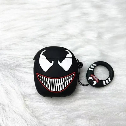 Marvel cartoon venom suitable for airpods bluetooth headphone protective cover airpods 2nd generation silicone protective case