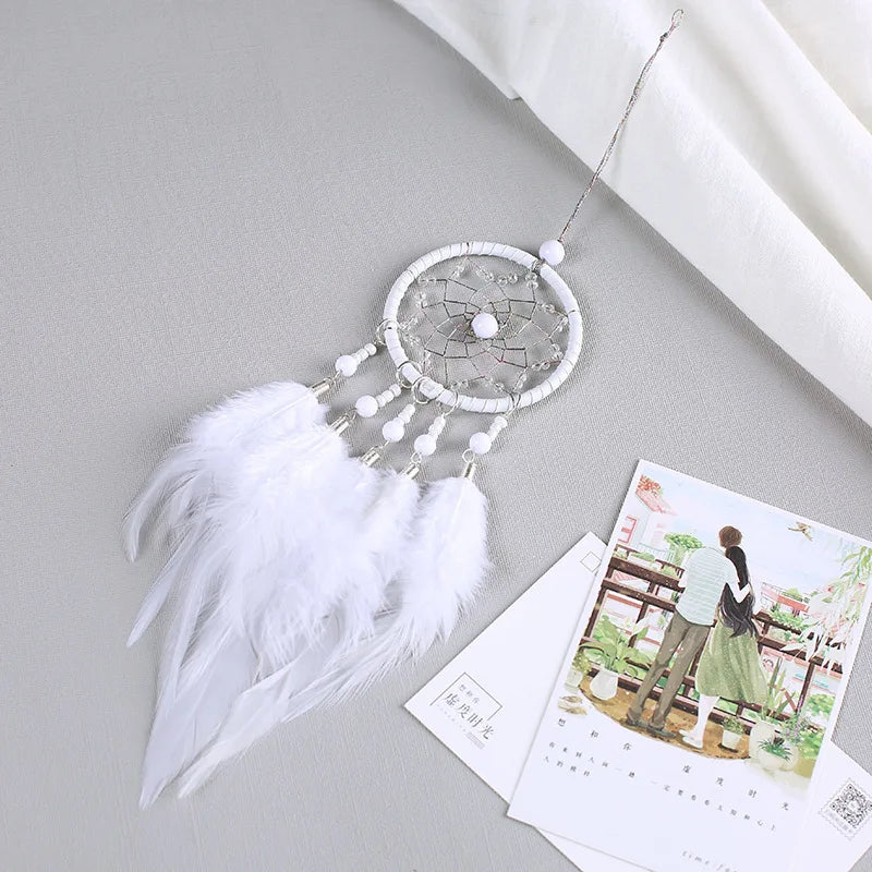 Dream Catcher Car Hanging Ornaments Feather Car Mirror Pendant Car Accessories For Girls Home Auto Interior Decor Car Pendants