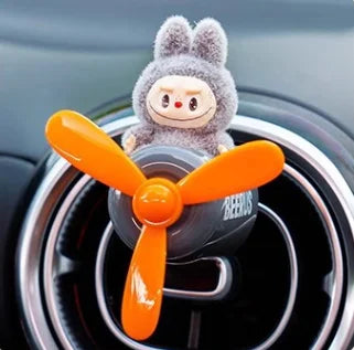 Labubu The Monsters Have A Seat Mengli Car Aromatherapy Doll Car Air Outlet Small Aircraft Cartoon Ornament Decoration