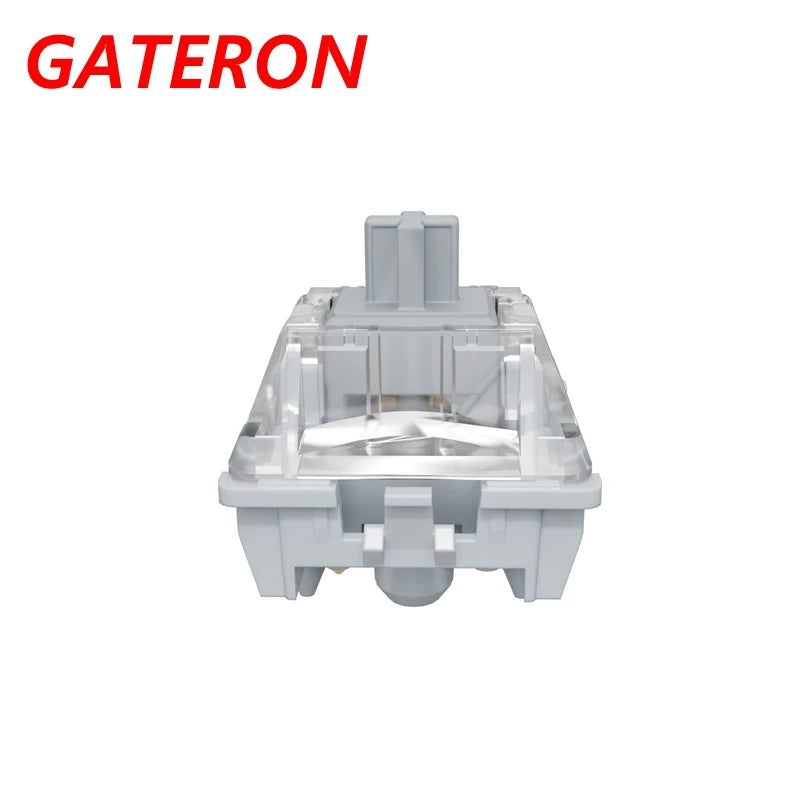 GATERON 0° Silent Switch Linear 5pin Zero Degree switches For Gaming Mechanical Keyboard Dual Rail 6-position Mute Pad pre-lubed