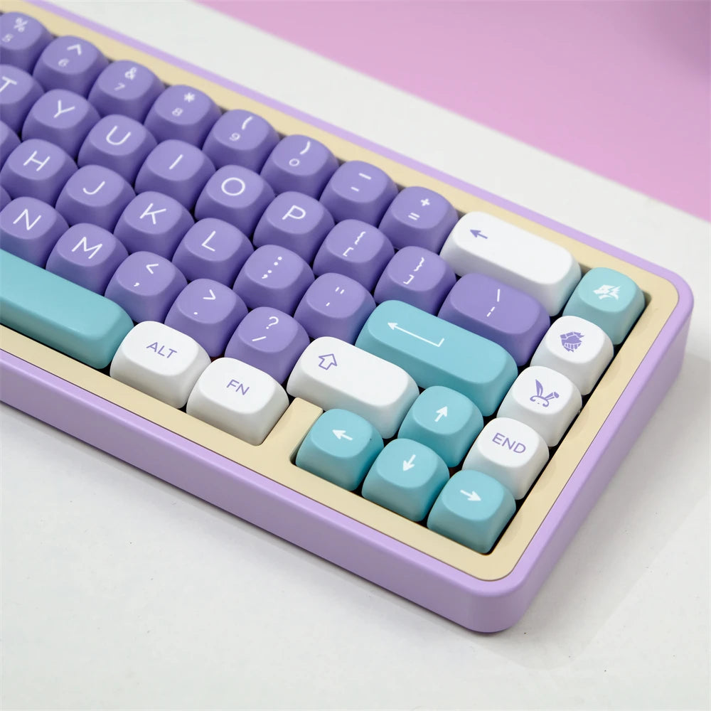 MOA Key Caps 129 Key Mulan PBT Keycap MOA Profile Five-sided sublimation Keycap For Gaming Mechanical Keyboard Keycap MX Switch