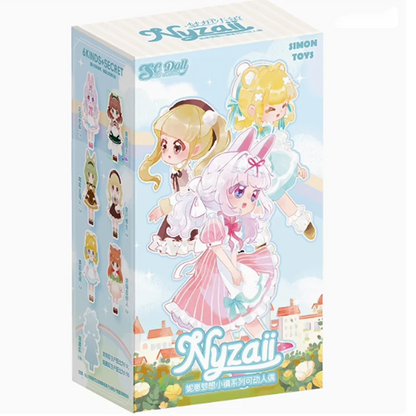 2024 New Ninizee Dream Town Series Blind Box 12 Points Bjd Garage Kit Movable Kawaii Girl Ornament Toy Birthday Gift Collection