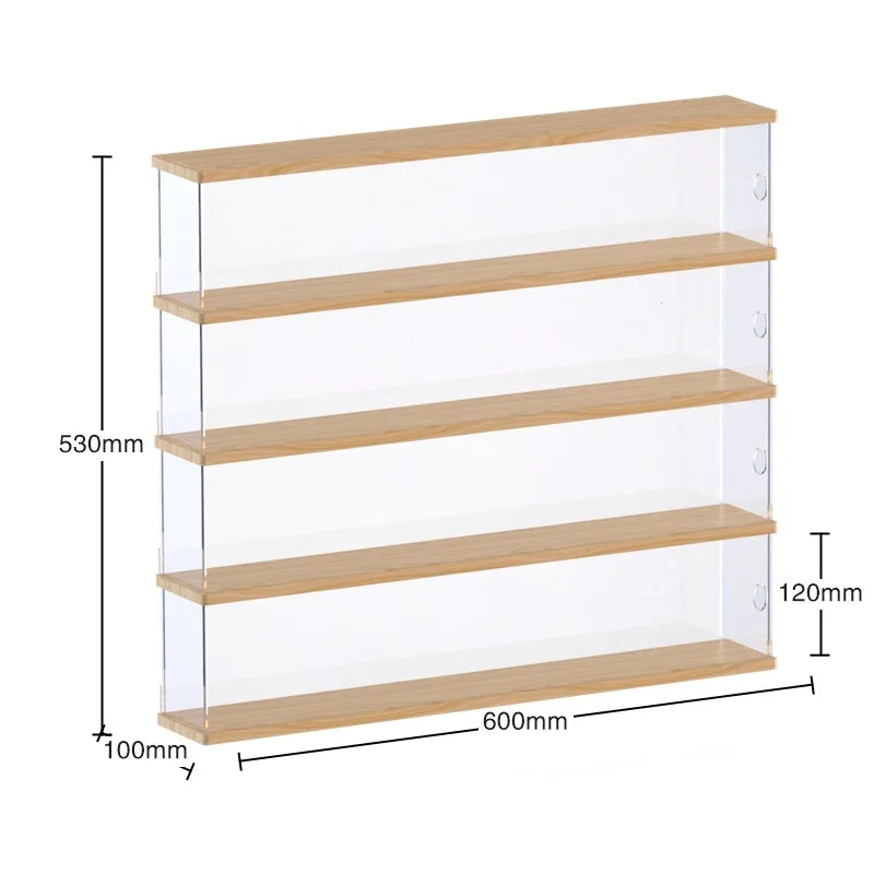 Blind box storage display stand acrylic hand-made display box POP MART storage box villa transparent dust box.