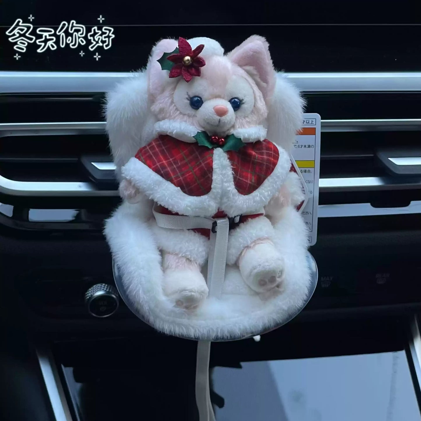 15-17cm Seat Labubu Cute Doll Car Safety Seat Car Air Outlet Decoration For Car Interior Decoration Ornament Cute Style