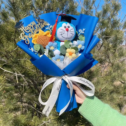 Cartoon Anime Series Plush Kids Toys Graduation Bouquet Children's Day Valentine's Day  Birthday Christmas Graduation Gifts