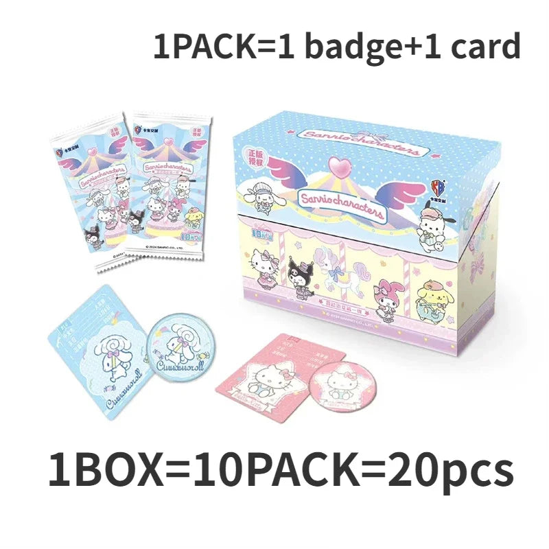 2024 Sanrio Kuromi Cards My Melody Trading Card Game Hello Kitty Booster Box Cartoon Cute Collection Toy Christmas Gift