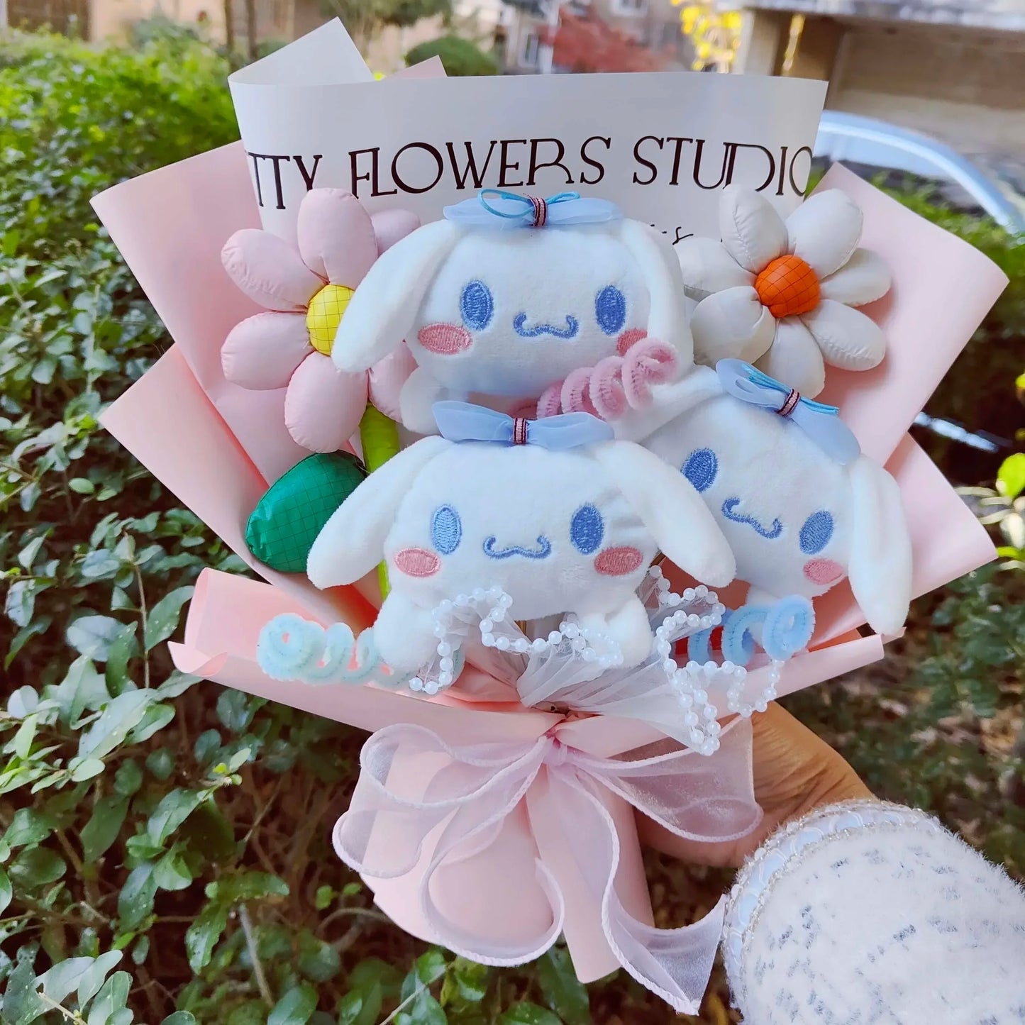 Cartoon Hello Kitty Cat Plush Dolls Rose Soap Flowers Bouquet Christmas Valentine's Day Birthday Graduation Gifts