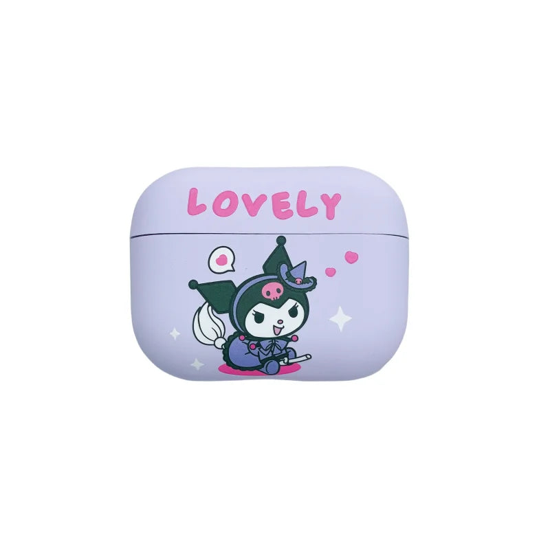 Sanrio LOTSO Kuromi Melody Headphones Cover Cartoon Cool Anti-drop Soft TPU Material, Suitable For Airpods 4, 2, 3, Pro, Pro2