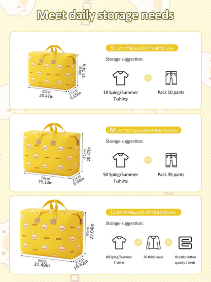 Multifunctional storage bag Large capacity luggage moving bag Foldable portable clothing storage bag Tidy bedroom dormitory