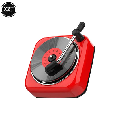 Retro Car Freshner Air Vent Outlet Clip Perfume Record Player Aromatherapy Vinyl Spin Phonograph Essential Oil Smell Diffuser