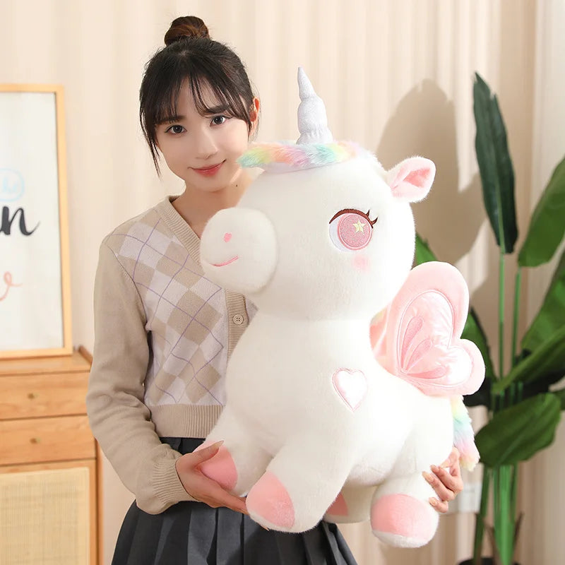 Cute Unicorn Plush Toy Stuffed Animal Plushies Unicorn Pillow Kids Toys Birthday Christmas Gift for Girls Boys