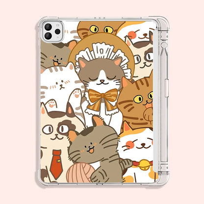 Cartoon Cat Tablets Case for iPad Case iPad 10th Gen Pro 12.9 4th 5th 6th Air 4th 5th 10.9 Pro 11 2nd 3rd 4th iPad 10.2 8th 9th