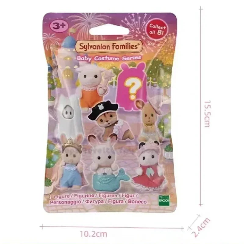 Sylvanian Families Blind Box Baby Mini Figure Dress Up Forest Family Cake Mystery Box Lucky Bag Cute Birthday Gifts For Children