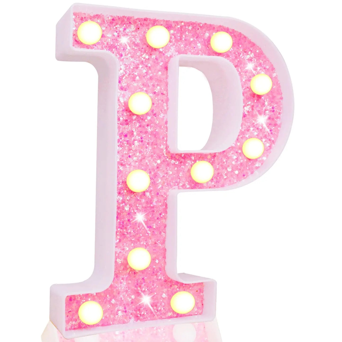 NEW DIY LED Letter Lights Glitter Alphabet Light Up Letter Sign Night Light Gifts Birthday Wedding Christmas Party Decoration