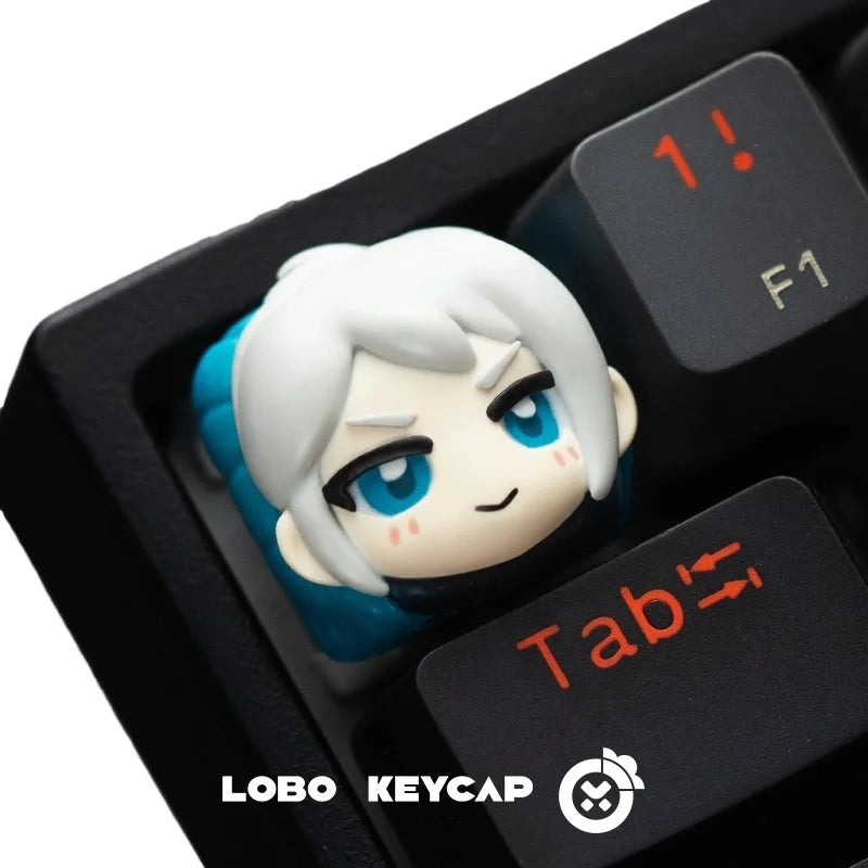 New Valorant Game Theme Keycaps Jett Sage Omen Killjoy Sentinel Duelist Personalized  Resin Art Mechanical Keyboard Key Cap