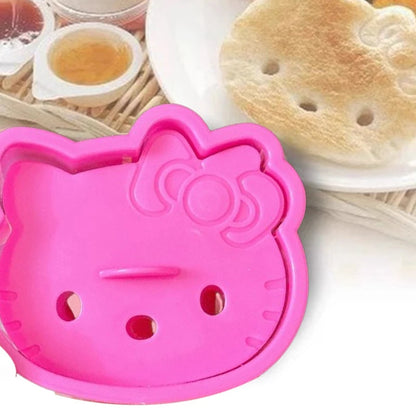 Kawaii Hello Kitty Biscuit Mold Anime Sanrio KT Cat DIY Chocolate Cookie Cutters Baking Accessories Cake Mold