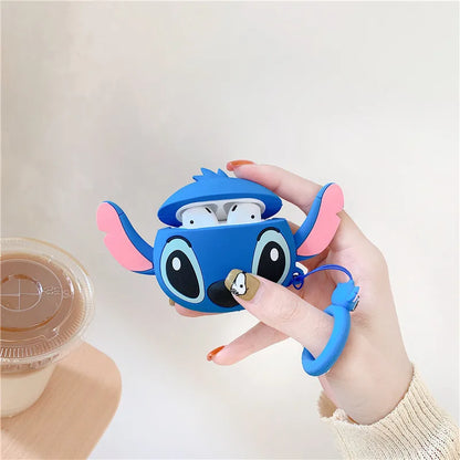 Cute Cartoon Stitch Silicone Cases For Airpods 1 2 3 Protective Bluetooth Wireless Earphone Charging Cover For Airpods Pro Pro2