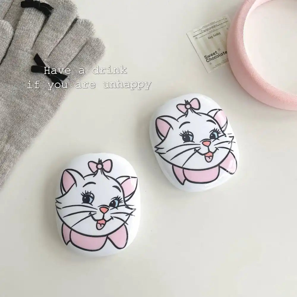 Cute Cartoon Anime Role Marie Cat Snow White Earphone Protective Case for AirPods MAX Hot Sale Soft Imd Anti-fall Protect Cover